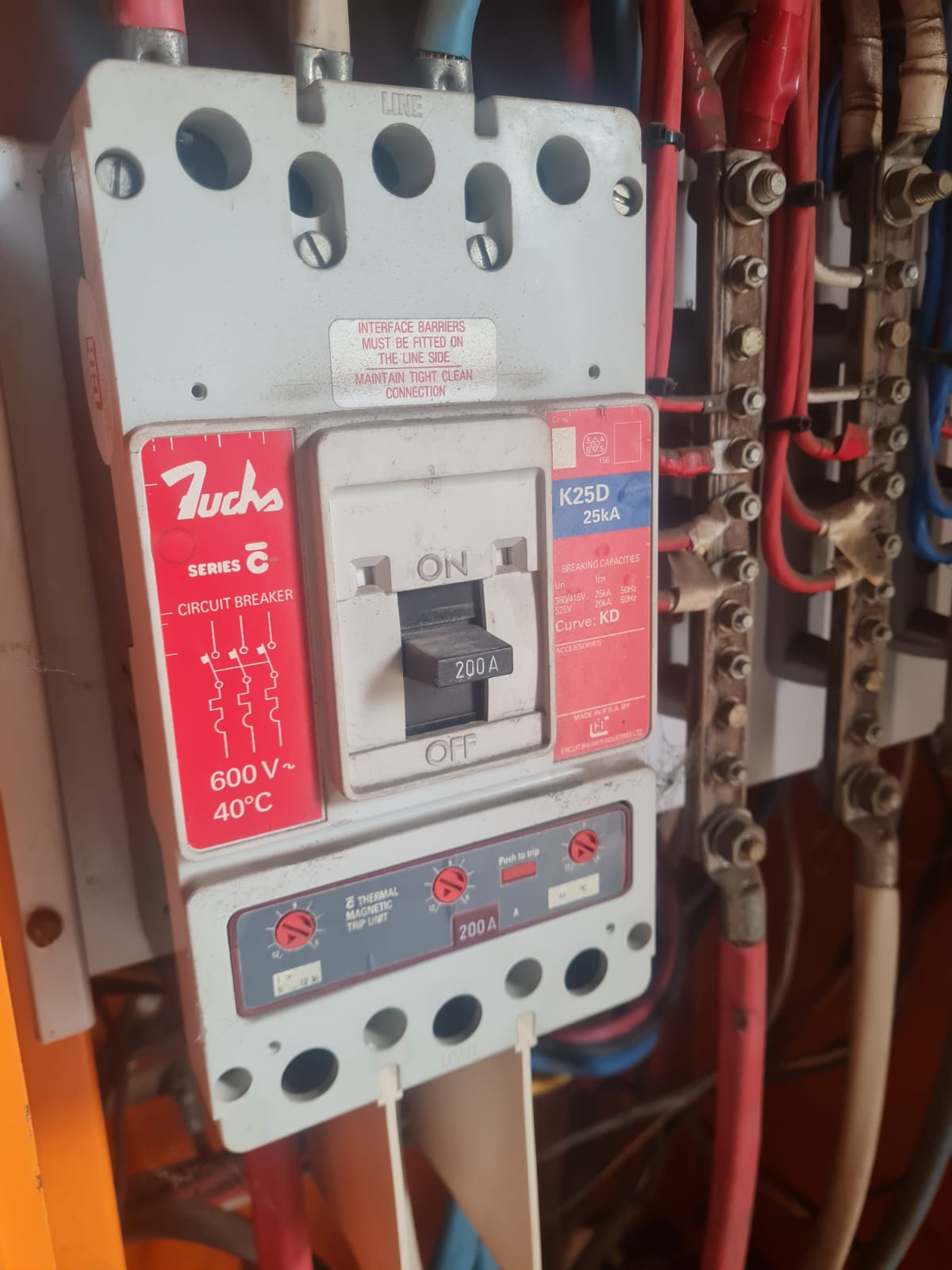 Commercial plumbing installation with SABS-standard piping